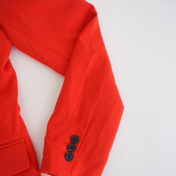 Dynamite Lorelei Salsa Red One Button Slim Blazer P/S NWT - Picture 5 of 11